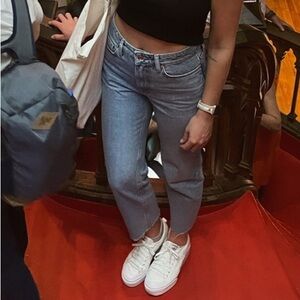 MANGO | Cropped Straight Jeans | Size: 6